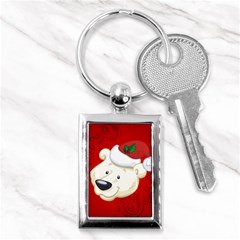 Funny Polar Bear Key Chains (rectangle) 