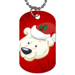 Funny Polar Bear Dog Tag (one Side) by FantasyWorld7