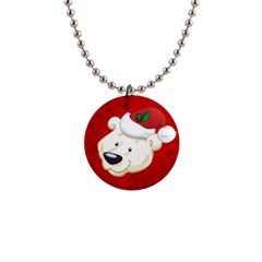 Funny Polar Bear Button Necklaces