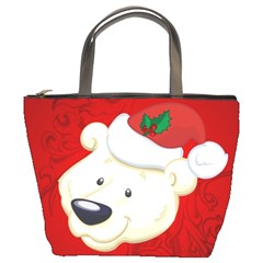 Funny Polar Bear Bucket Bags by FantasyWorld7