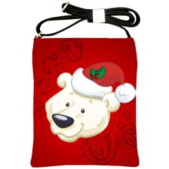 Funny Polar Bear Shoulder Sling Bags by FantasyWorld7