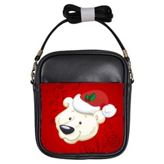 Funny Polar Bear Girls Sling Bags by FantasyWorld7