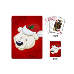 Funny Polar Bear Playing Cards (mini)  by FantasyWorld7