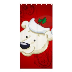 Funny Polar Bear Shower Curtain 36  X 72  (stall)  by FantasyWorld7