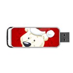 Funny Polar Bear Portable USB Flash (One Side) Front