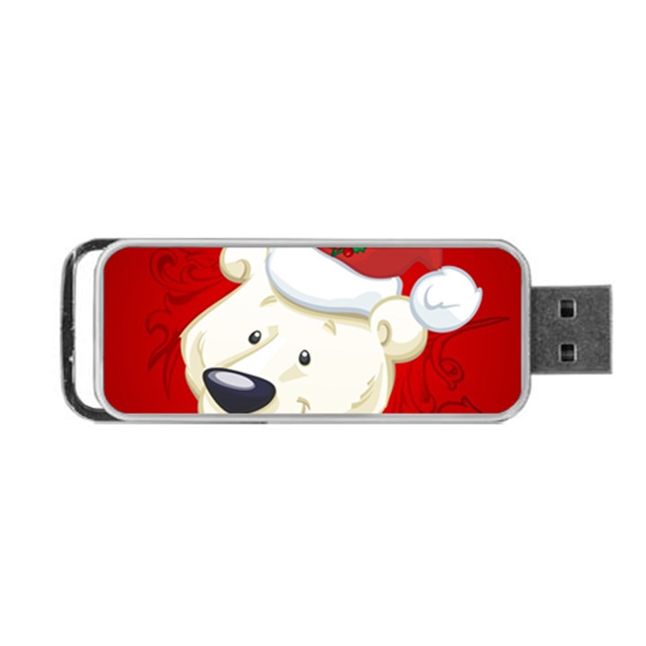 Funny Polar Bear Portable USB Flash (One Side)