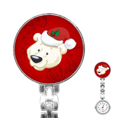 Funny Polar Bear Stainless Steel Nurses Watches by FantasyWorld7