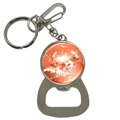 Amazing Flowers With Dragonflies Bottle Opener Key Chains