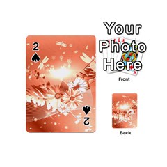 Amazing Flowers With Dragonflies Playing Cards 54 (mini) 