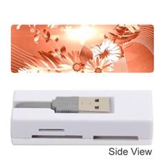 Amazing Flowers With Dragonflies Memory Card Reader (stick) 