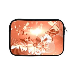 Amazing Flowers With Dragonflies Apple Ipad Mini Zipper Cases