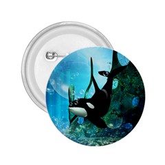 Orca Swimming In A Fantasy World 2 25  Buttons