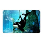 Orca Swimming In A Fantasy World Magnet (Rectangular) Front