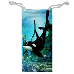 Orca Swimming In A Fantasy World Jewelry Bags