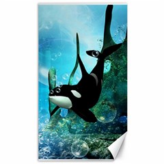 Orca Swimming In A Fantasy World Canvas 40  X 72   by FantasyWorld7