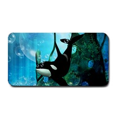 Orca Swimming In A Fantasy World Medium Bar Mats