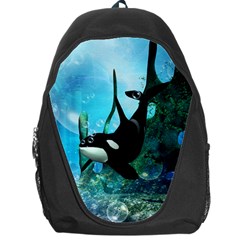 Orca Swimming In A Fantasy World Backpack Bag