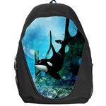 Orca Swimming In A Fantasy World Backpack Bag Front