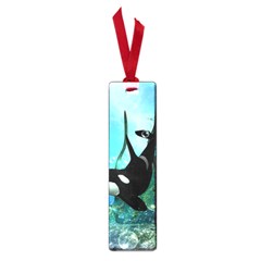 Orca Swimming In A Fantasy World Small Book Marks by FantasyWorld7