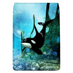 Orca Swimming In A Fantasy World Flap Covers (l) 