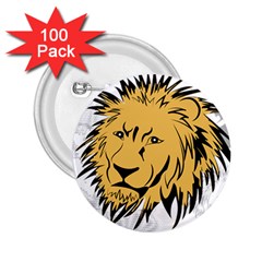 Lion 2 25  Buttons (100 Pack) 