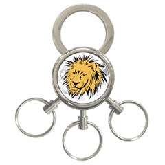 Lion 3-ring Key Chains