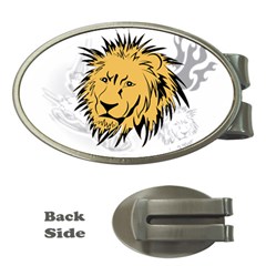 Lion Money Clips (oval)  by EnjoymentArt