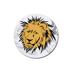 Lion Rubber Round Coaster (4 Pack) 