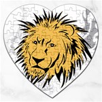 Lion Jigsaw Puzzle (Heart) Front