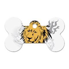 Lion Dog Tag Bone (two Sides) by EnjoymentArt