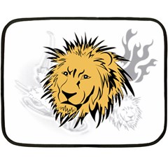 Lion Double Sided Fleece Blanket (mini) 