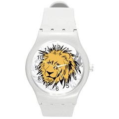 Lion Round Plastic Sport Watch (m)