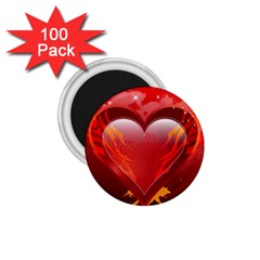 Heart 1 75  Magnets (100 Pack)  by EnjoymentArt