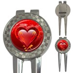 heart 3-in-1 Golf Divots Front