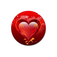 Heart Magnet 3  (round) by EnjoymentArt