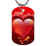 heart Dog Tag (One Side) Front