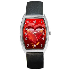 Heart Barrel Metal Watches by EnjoymentArt