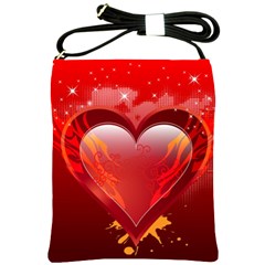 Heart Shoulder Sling Bags by EnjoymentArt