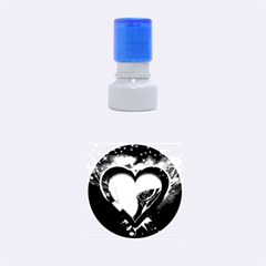 Heart Rubber Round Stamps (small)