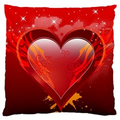 Heart Large Cushion Cases (two Sides) 