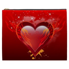 Heart Cosmetic Bag (xxxl)  by EnjoymentArt