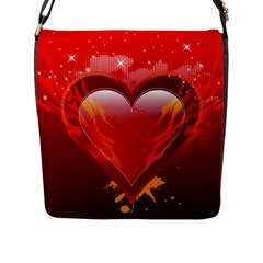 Heart Flap Messenger Bag (l) 