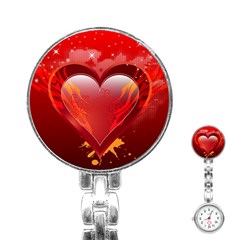 Heart Stainless Steel Nurses Watches by EnjoymentArt