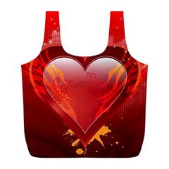 Heart Full Print Recycle Bags (l) 