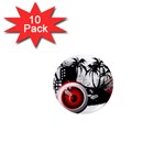 music, speaker 1  Mini Magnet (10 pack)  Front