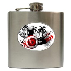 Music, Speaker Hip Flask (6 Oz) by EnjoymentArt