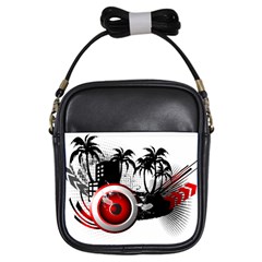 Music, Speaker Girls Sling Bags by EnjoymentArt