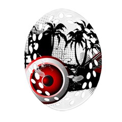 Music, Speaker Ornament (oval Filigree) 