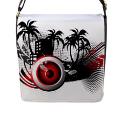 Music, Speaker Flap Messenger Bag (l) 