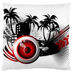 Music, Speaker Large Flano Cushion Cases (two Sides) 